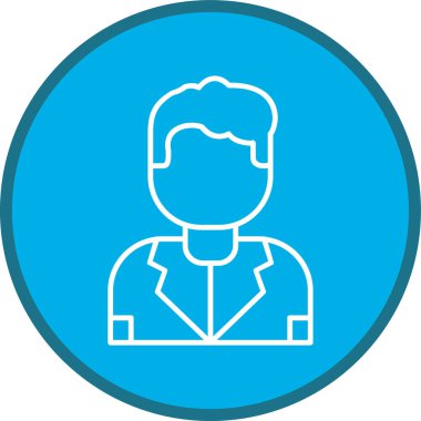 Man Line multi circle. Vector Illustration For Web Use