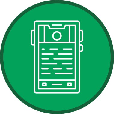 Akıllı telefon hattı çoklu daire. Web Kullanımı için Vektör İllüstrasyonu