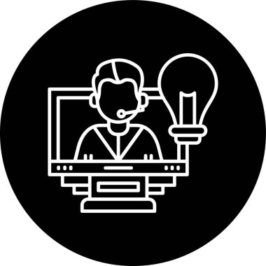 Ters çevrilmiş halkayı destekle. Web Kullanımı için Vektör İllüstrasyonu