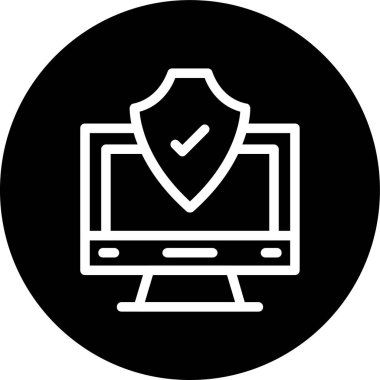 Kalkan çizgisi ters çevrilmiş. Web Kullanımı için Vektör İllüstrasyonu