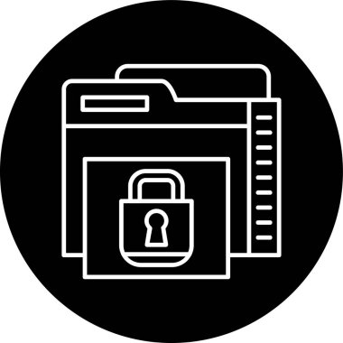 Dizin Satırı ters çevrilmiş çember. Web Kullanımı için Vektör İllüstrasyonu