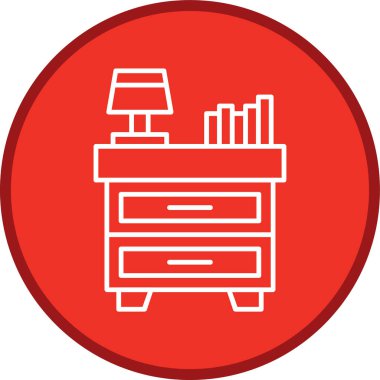 Komodin Hattı çok daireli. Web Kullanımı için Vektör İllüstrasyonu