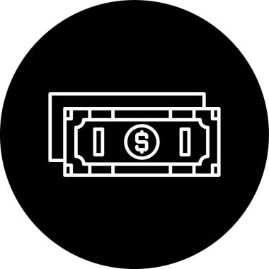 Maaş çizgisi ters çevrilmiş. Web Kullanımı için Vektör İllüstrasyonu