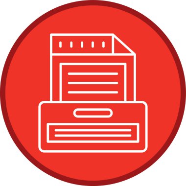 Document Line multi circle. Vector Illustration For Web Use