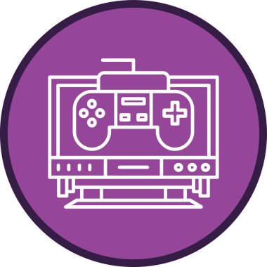 Bilgisayar Hattı çok daireli. Web Kullanımı için Vektör İllüstrasyonu