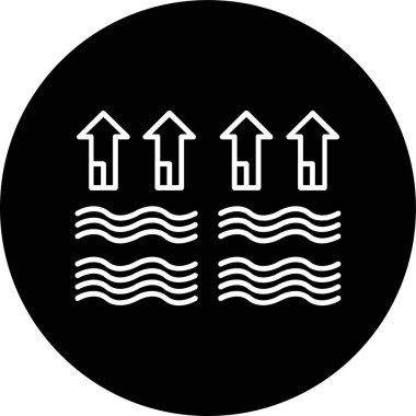 Ok çizgisi ters çevrilmiş daire. Web Kullanımı için Vektör İllüstrasyonu