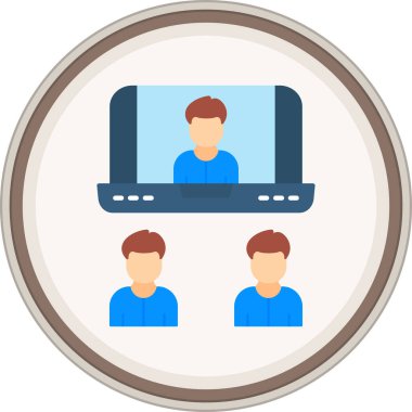 Bilgisayar. Web simgesi basit illüstrasyon