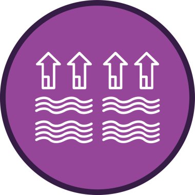 Su simgesinin vektör illüstrasyonu