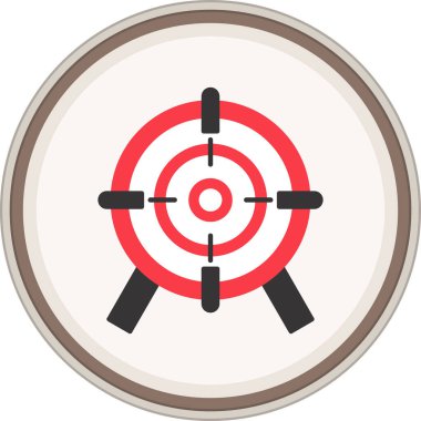 Hedef. Web simgesi basit illüstrasyon