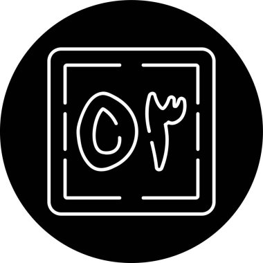 Bir b simgesinin vektör illüstrasyonu