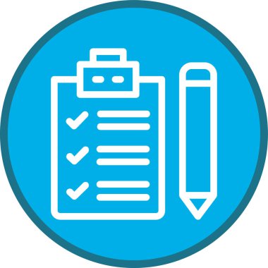 Kontrol listesi düz yuvarlanmış vektör simgesi