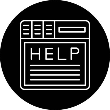 yardım simgesi çizimi