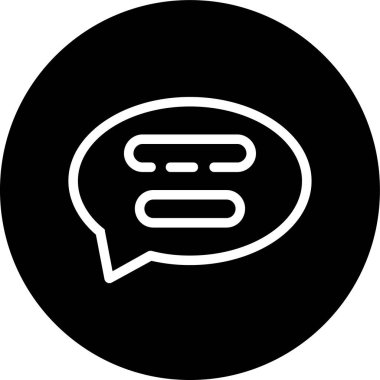 Sohbet simgesinin vektör illüstrasyonu