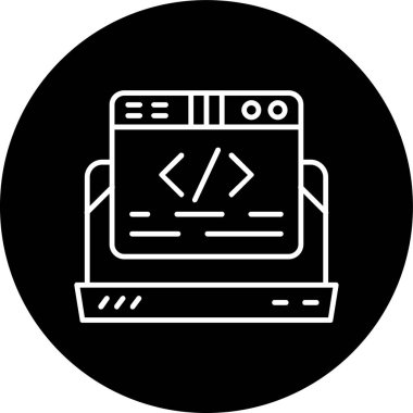 Web Geliştirme simgesi. vektör illüstrasyonu