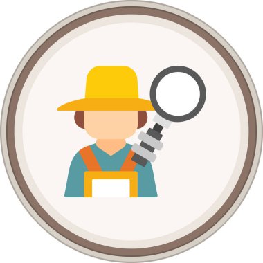 Büyüteçle inşaat mühendisi