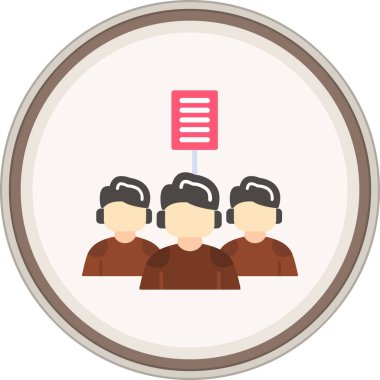 Müşteri hizmeti simgesi vektör illüstrasyon tasarımı