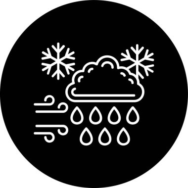 Hava durumu simgesi, vektör illüstrasyonu