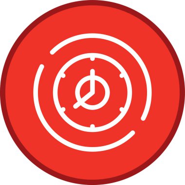 hedef vektör simgesi modern basit illüstrasyon