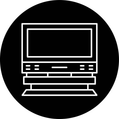 Dizüstü bilgisayar simgesi vektör çizimi