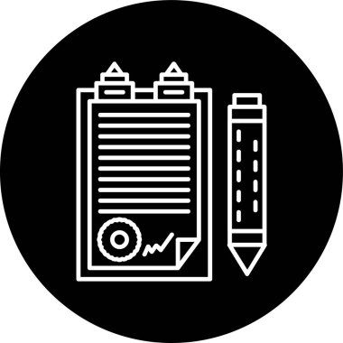 cetvelli kalem ve kalemin vektör simgesi