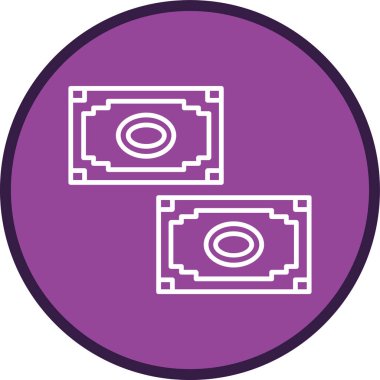 Dolar Simgesi Soyut Arkaplanda İzole Edildi