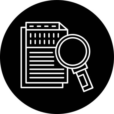 Büyüteç simgesini, anahat stili