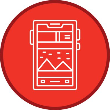 cep telefonu simgesi. vektör illüstrasyonu