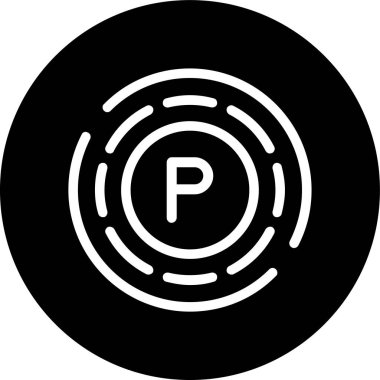 Bir park işaretinin vektör illüstrasyonu