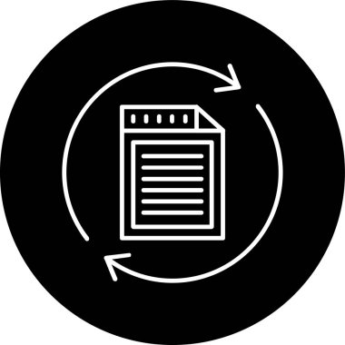 veri dizini simgesi, Vektör İllüstrasyonu