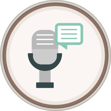 konuşma kabarcığı vektör çizimi