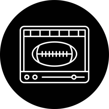 futbol ikonu vektör illüstrasyonu