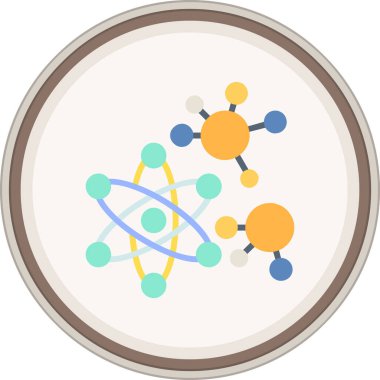 Molekül. Web simgesi basit illüstrasyon