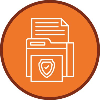 Kilit simgesi vektör illüstrasyonlu dizin