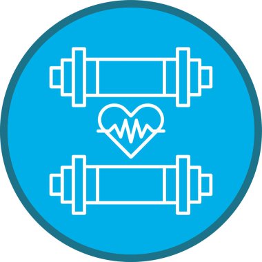 Fitness simge vektör çizim