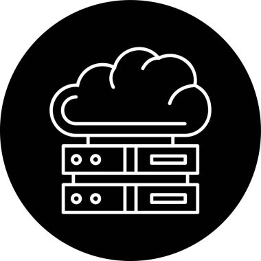 Sunucu. Web simgesi basit tasarım