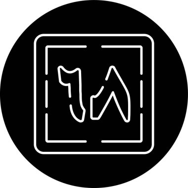 modada izole edilmiş arka planda kemik simgesi