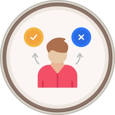 Kullanıcı web simgesi basit illüstrasyon