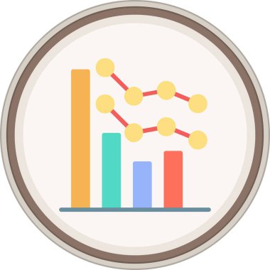 grafik düz simgesi, vektör illüstrasyonu.