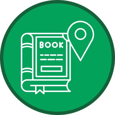 Kitap. Web simgesi basit illüstrasyon