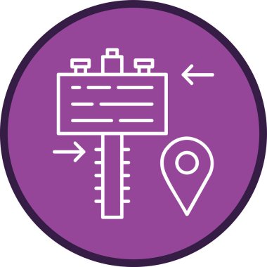 konum. Web simgesi basit illüstrasyon