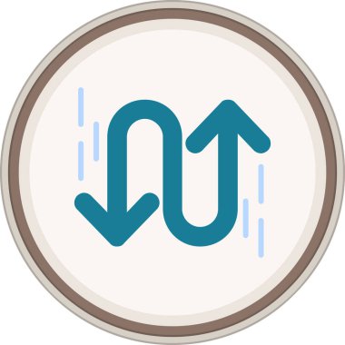 Tek bir simgenin vektör illüstrasyonu