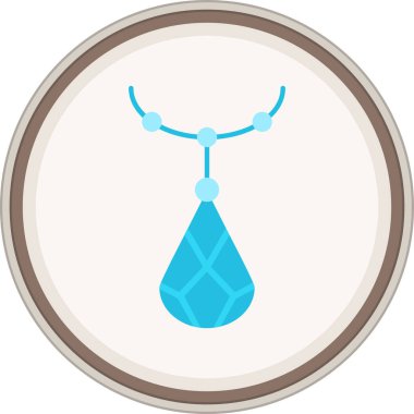 Çemberdeki su damlasının vektör çizimi