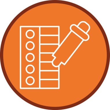 Kontrol listesi. Web simgesi basit illüstrasyon