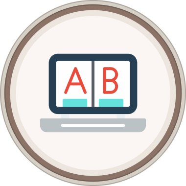 Kitap. Web simgesi basit illüstrasyon