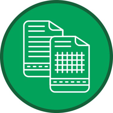 Belge simgesinin vektör illüstrasyonu