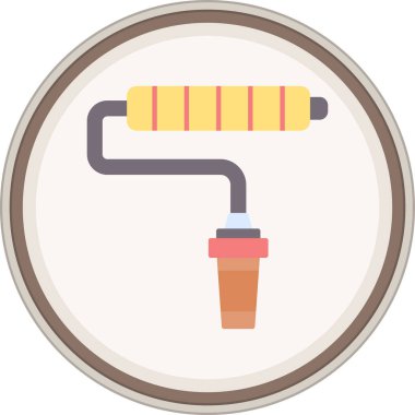 Boya Pateni etiketi. Web Kullanımı için Vektör İllüstrasyonu