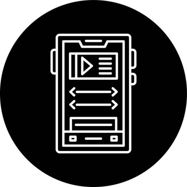 Smartphone kutsal kişilerin resmi, vektör çizim vektör çizim