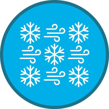 Kar Tanesi vektör simgesi. Basit resimleme