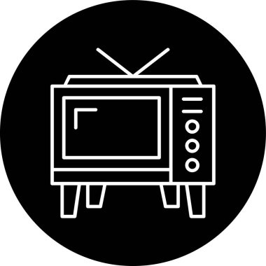 vektör lcd simgesi illüstrasyonu