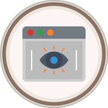 Göz simgesi vektör illüstrasyonu